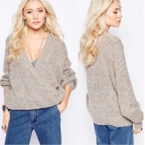 Free People Karina Mohair Wrap Sweater
